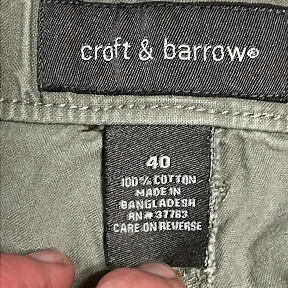 Croft and Barrow Mens shorts 40 pockets flat front event golf summer‎ cotton Y2K - Picture 4 of 5